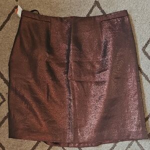 Leifsdottir Shimmering Copper Mini Skirt